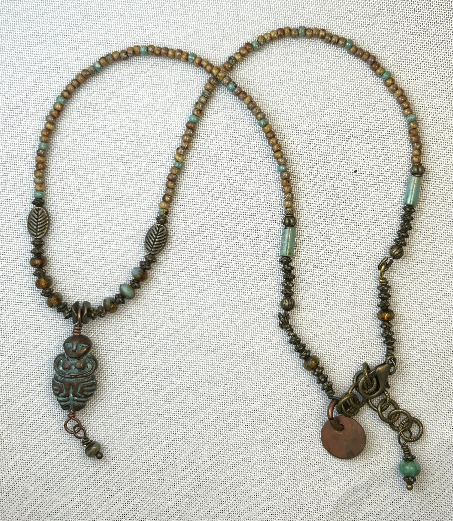 Turquoise Patina Goddess Adjustable Necklace